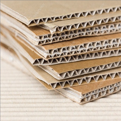 Corrugated stock material