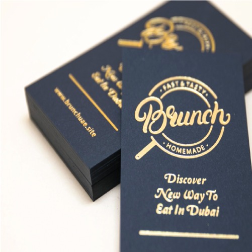 Gold foiling finish